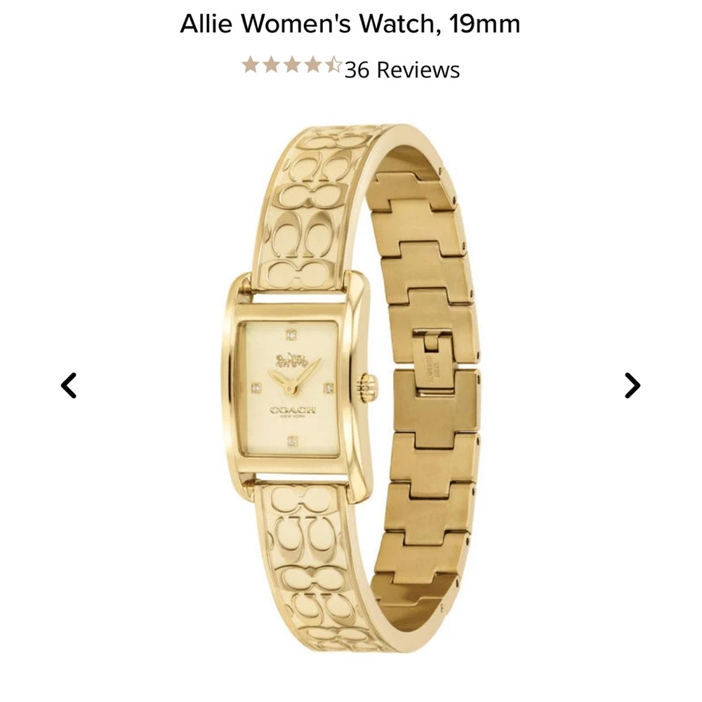 Coach Allie Gold Women's Watch